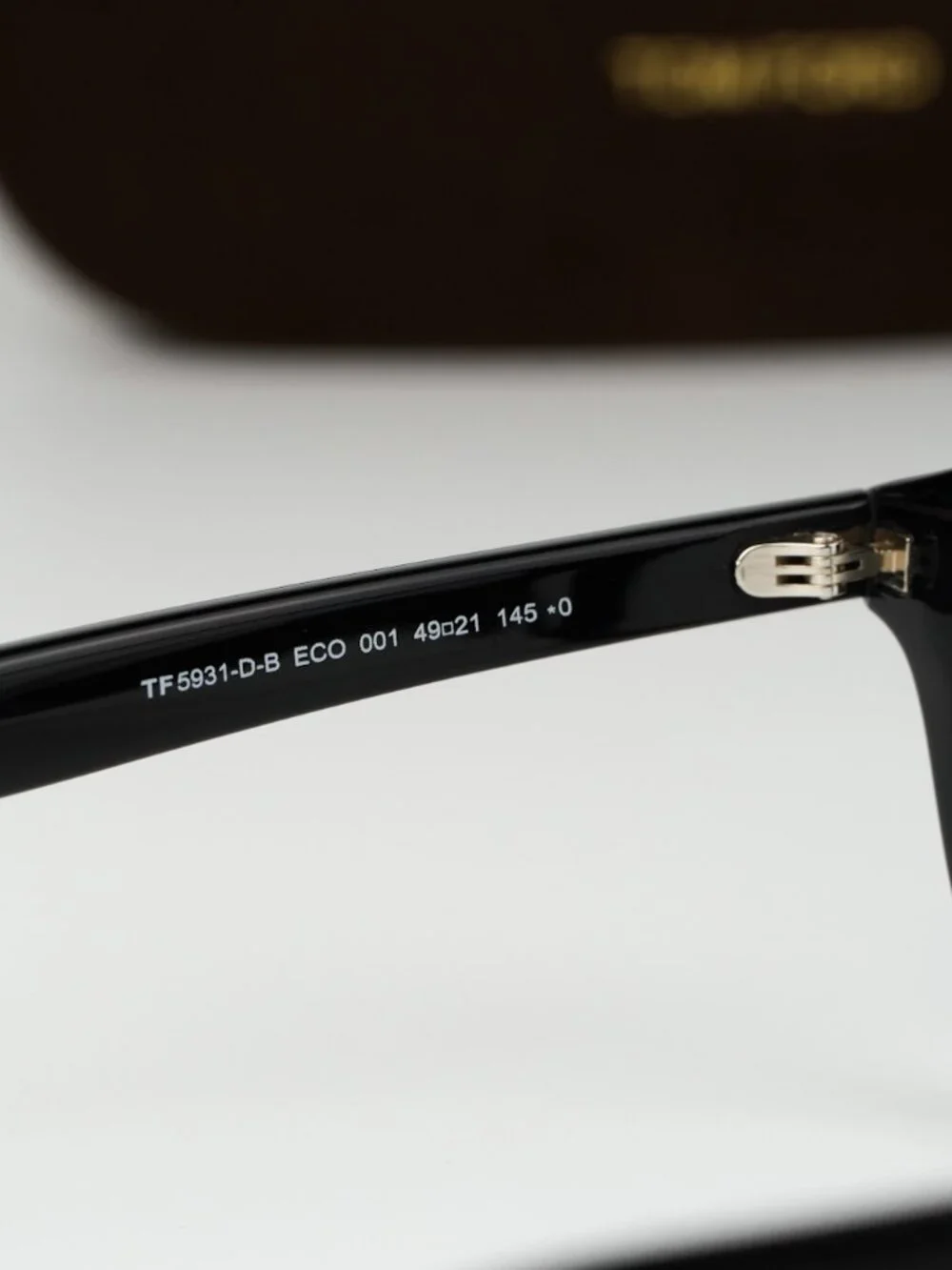 Tom Ford Women Eyeglasses Black Blue Block Round FT5931-D-B 001 NEW AUTHENTIC